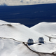 Aerial view of observatories atop Mauna Kea. Image: Tim Wright/AP
